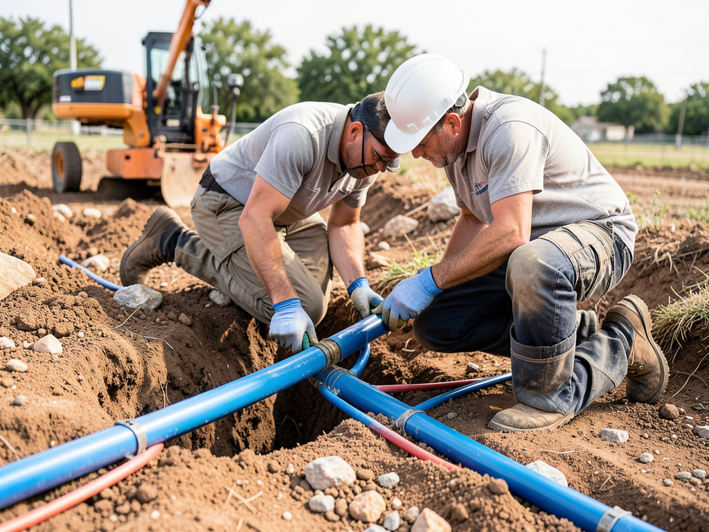 Adding gas and water lines for an outdoor kitchen