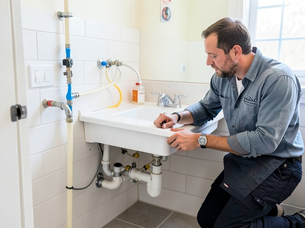 Professional utility sink installation for windcre